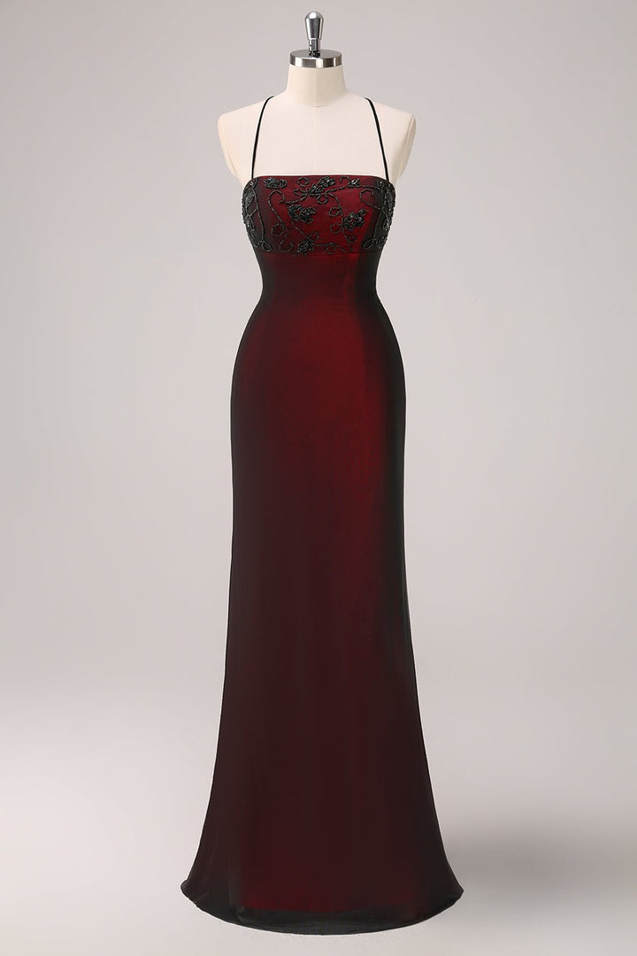 Robe Longue Femme Sirène Perlée - Belyne